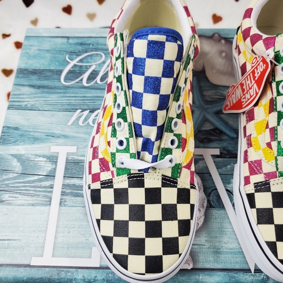 Vans Glitter Check Old Skool - Picture 10 of 13